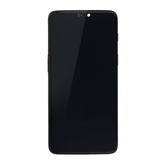 OnePlus 6 Skärm/Display - Midnatt Svart image 3