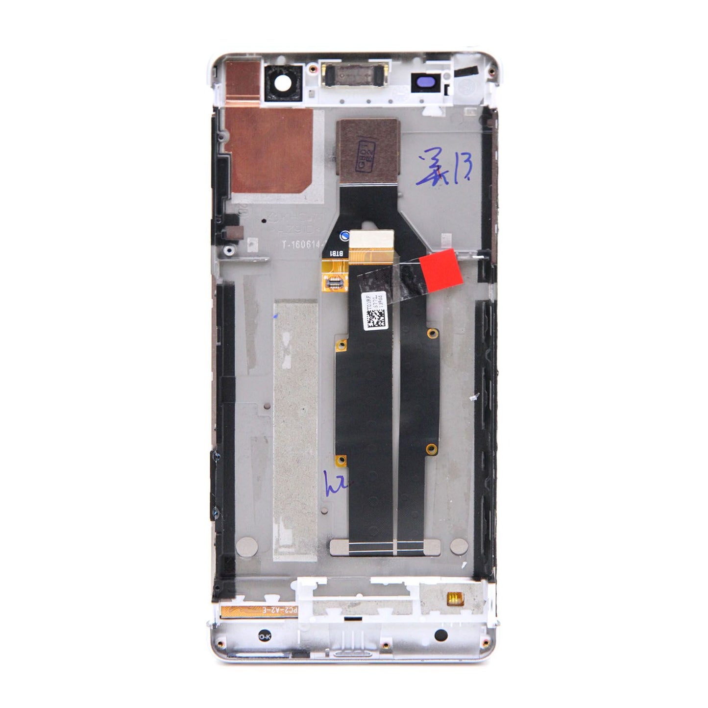 Sony Xperia XA Skärm med LCD Display + Ram - Vit image 2