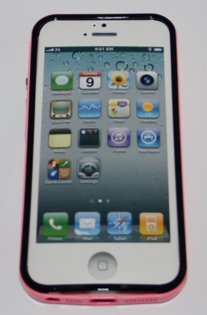 Mobilskal iPhone 5 - Rosa/Svart image 2