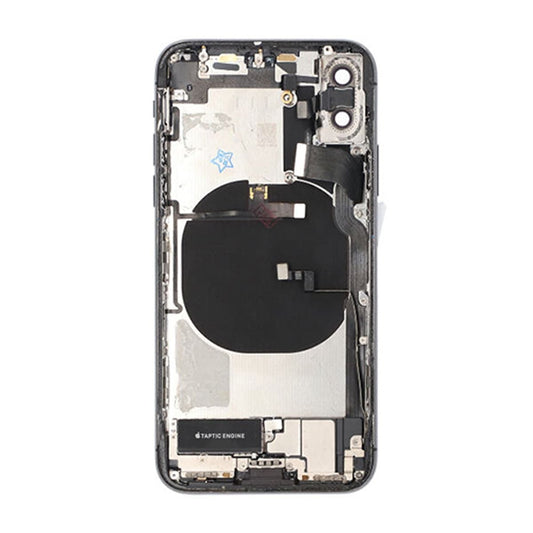 iPhone X Baksida med Komplett Ram - Svart image 3