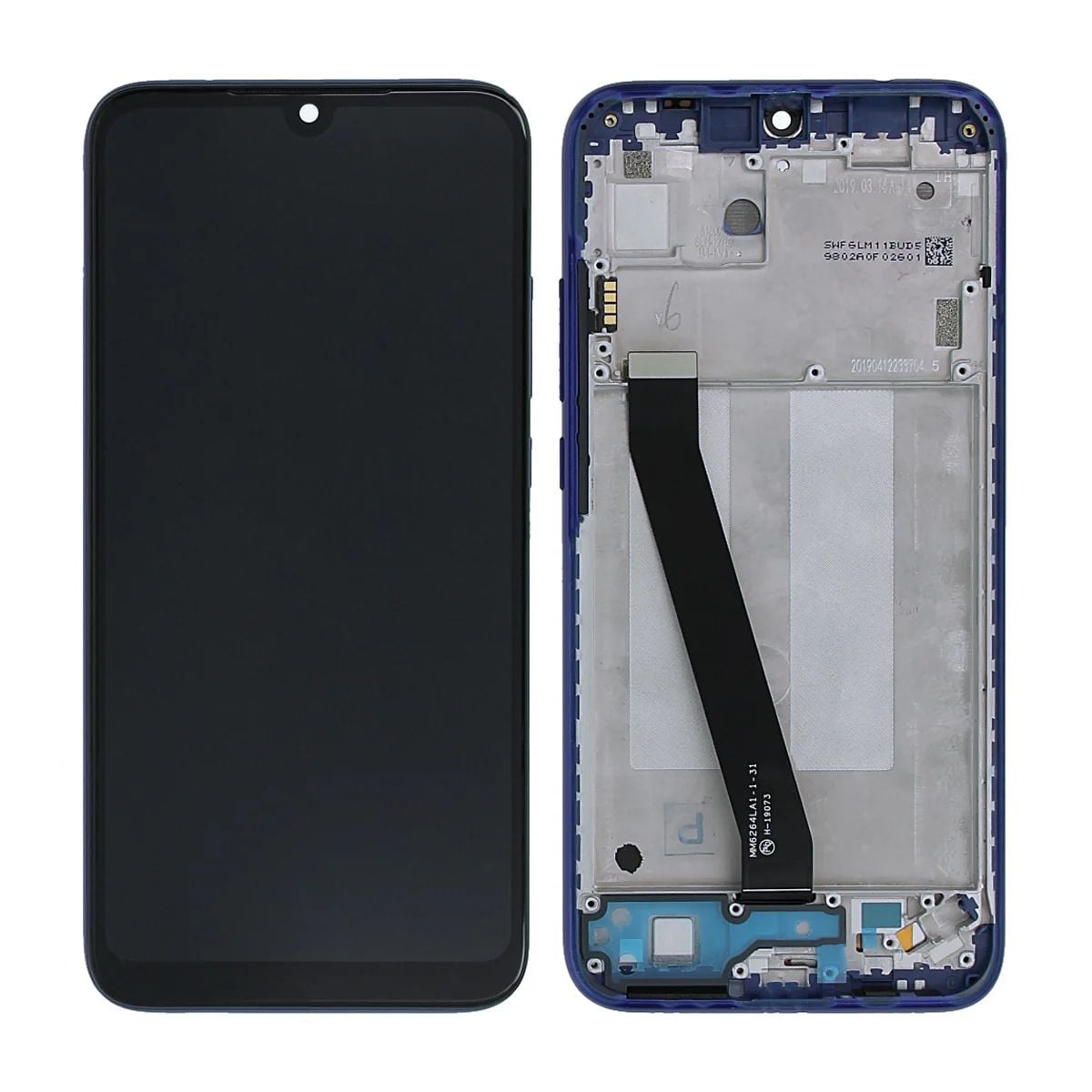 Xiaomi Redmi 7 Skärm med LCD Display - Blå image 1