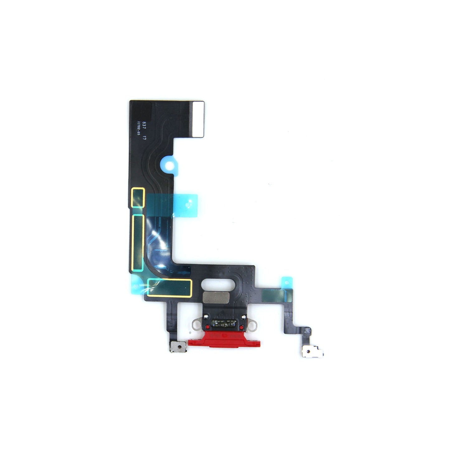 iPhone XR Laddkontakt Flexkabel - Röd image 2