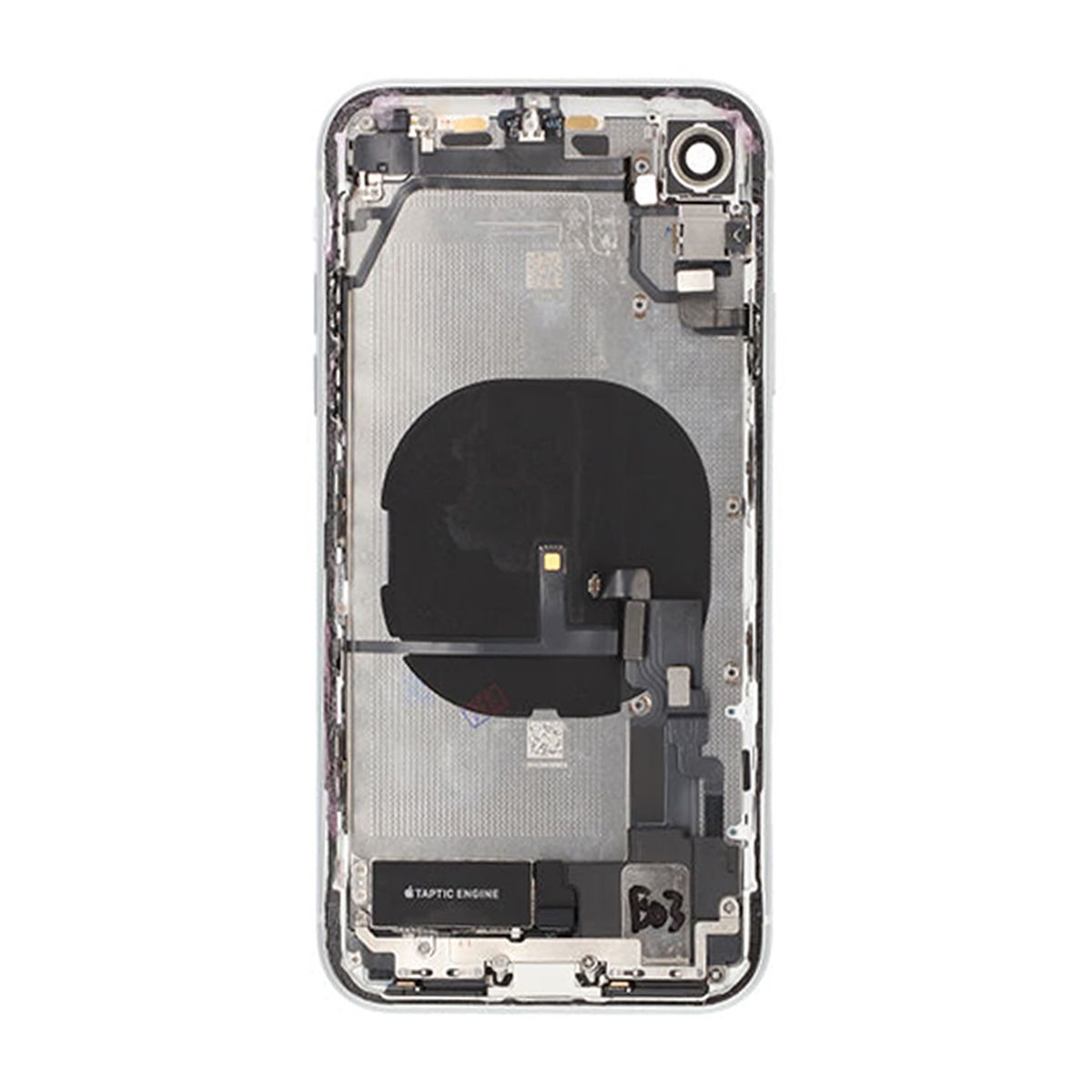 iPhone XR Baksida med Komplett Ram - Vit image 3