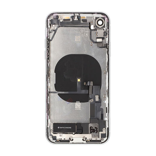 iPhone XR Baksida med Komplett Ram - Vit image 3