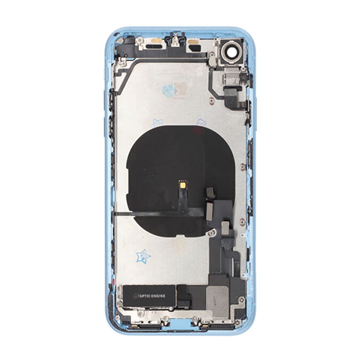 iPhone XR Baksida med Komplett Ram - Blå image 3