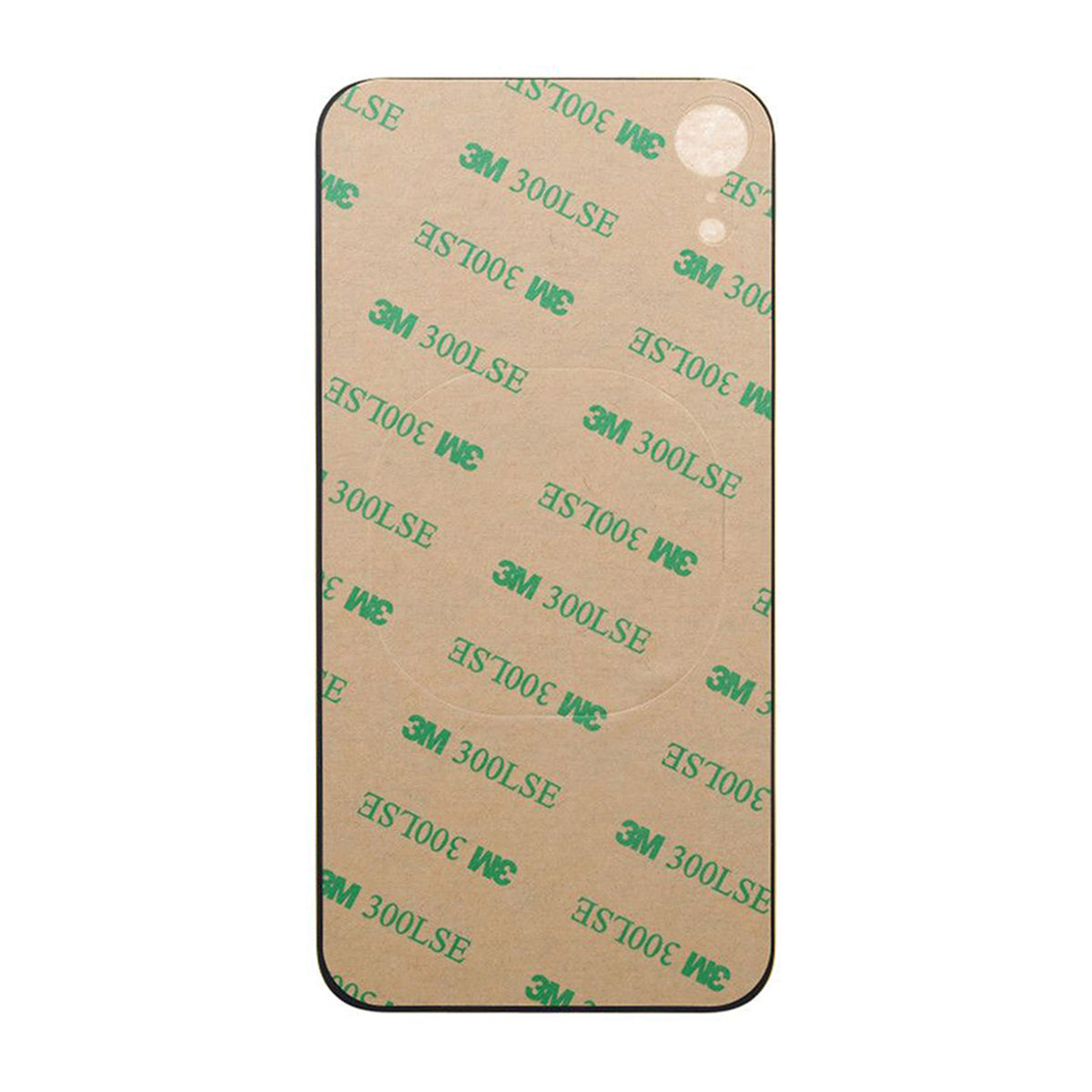 iPhone XR Baksida Glas med Självhäftande tejp - Vit image 3