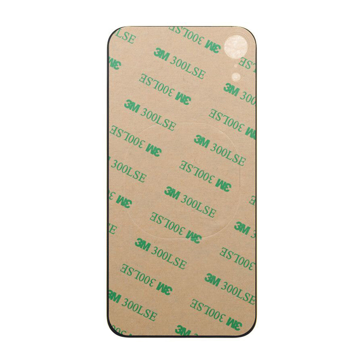 iPhone XR Baksida Glas med Självhäftande tejp - Gul image 3