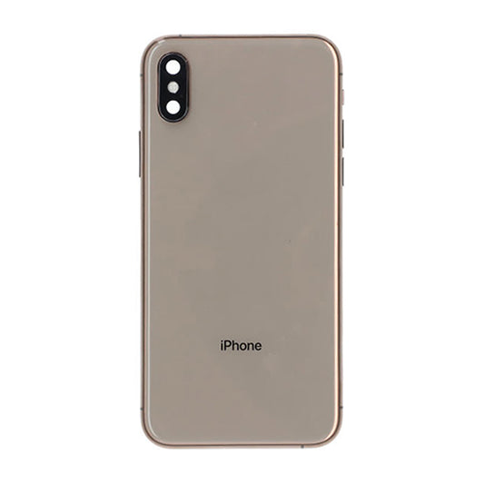 iPhone XS Baksida med Komplett Ram - Guld image 2