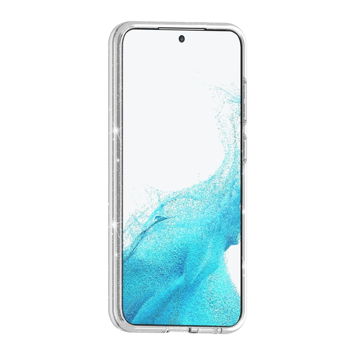 Samsung Galaxy S24 Hybrid Case With Glitter - Transparent