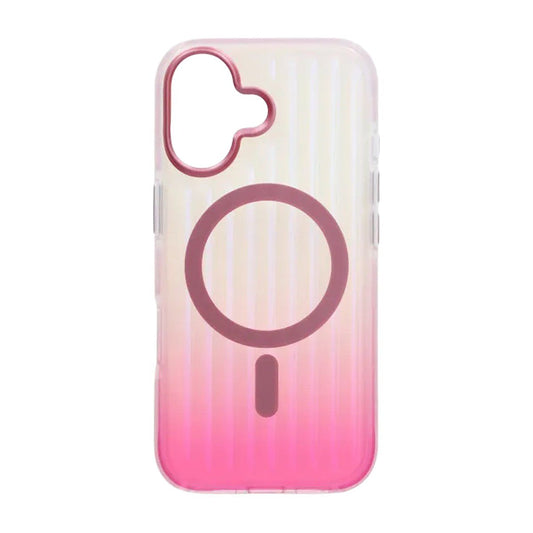 Mobilskal Korrugerad MagSafe för iPhone 17 - Rosa