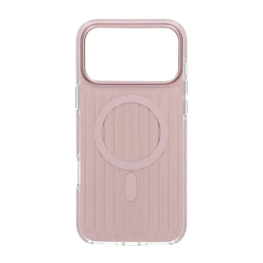 Mobilskal Korrugerad Magsafe för iPhone 17 Pro Max - Rosa