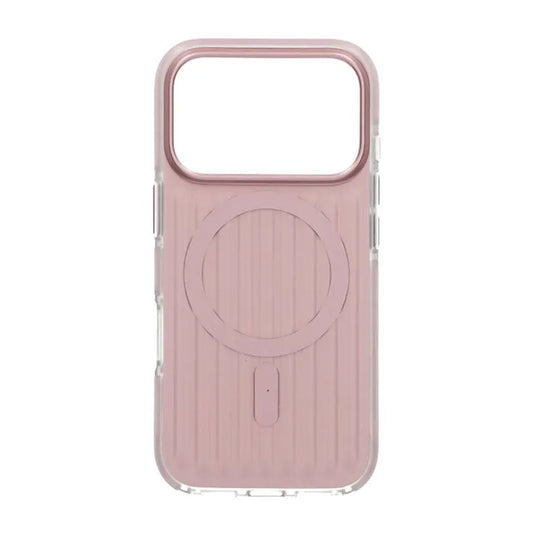 Mobilskal Korrugerad Magsafe för iPhone 17 Pro - Rosa