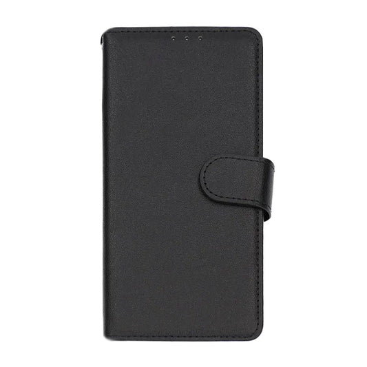 Flip Stand Leather Wallet Case For Samsung Galaxy S21 Black