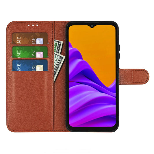 Xiaomi Redmi 10 5G Wallet Case with Stand - Brown