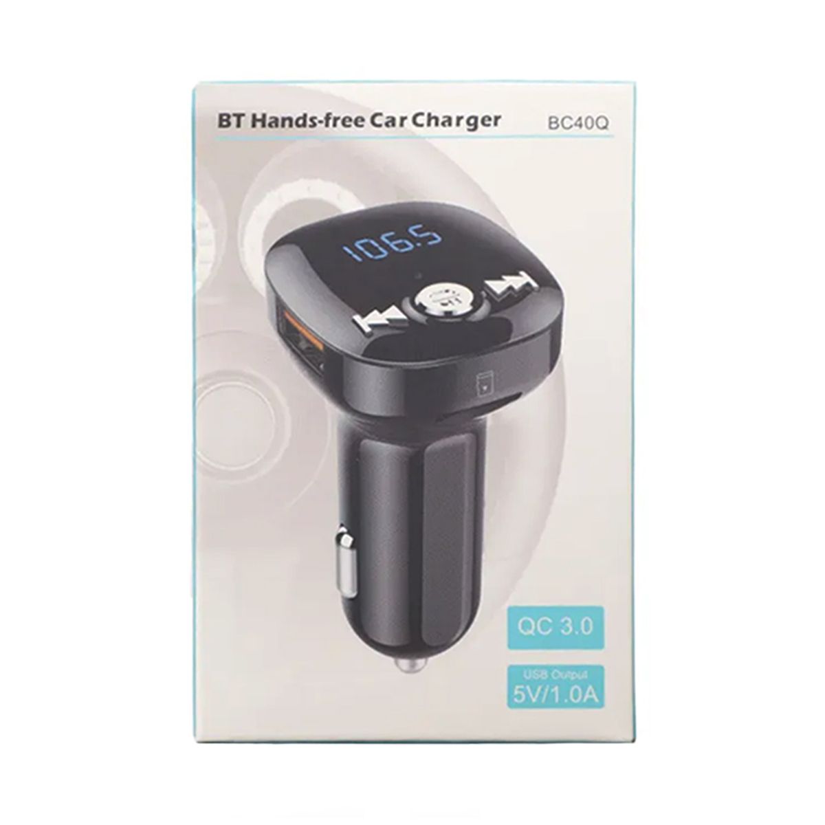 FM Transmitter with Bluetooth and Fast Charger