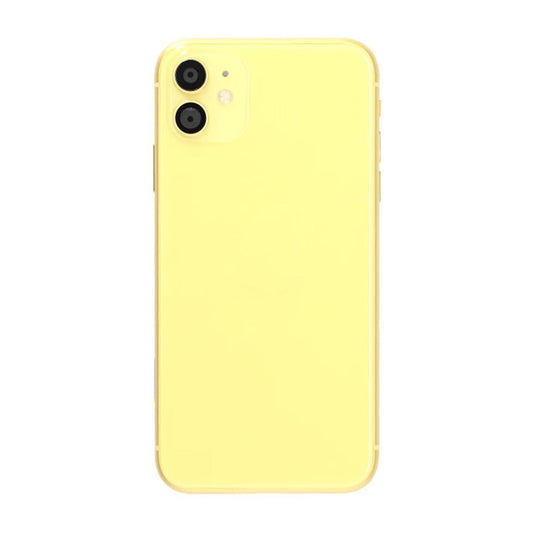 iPhone 11 Baksida med Komplett Ram Premium - Gul