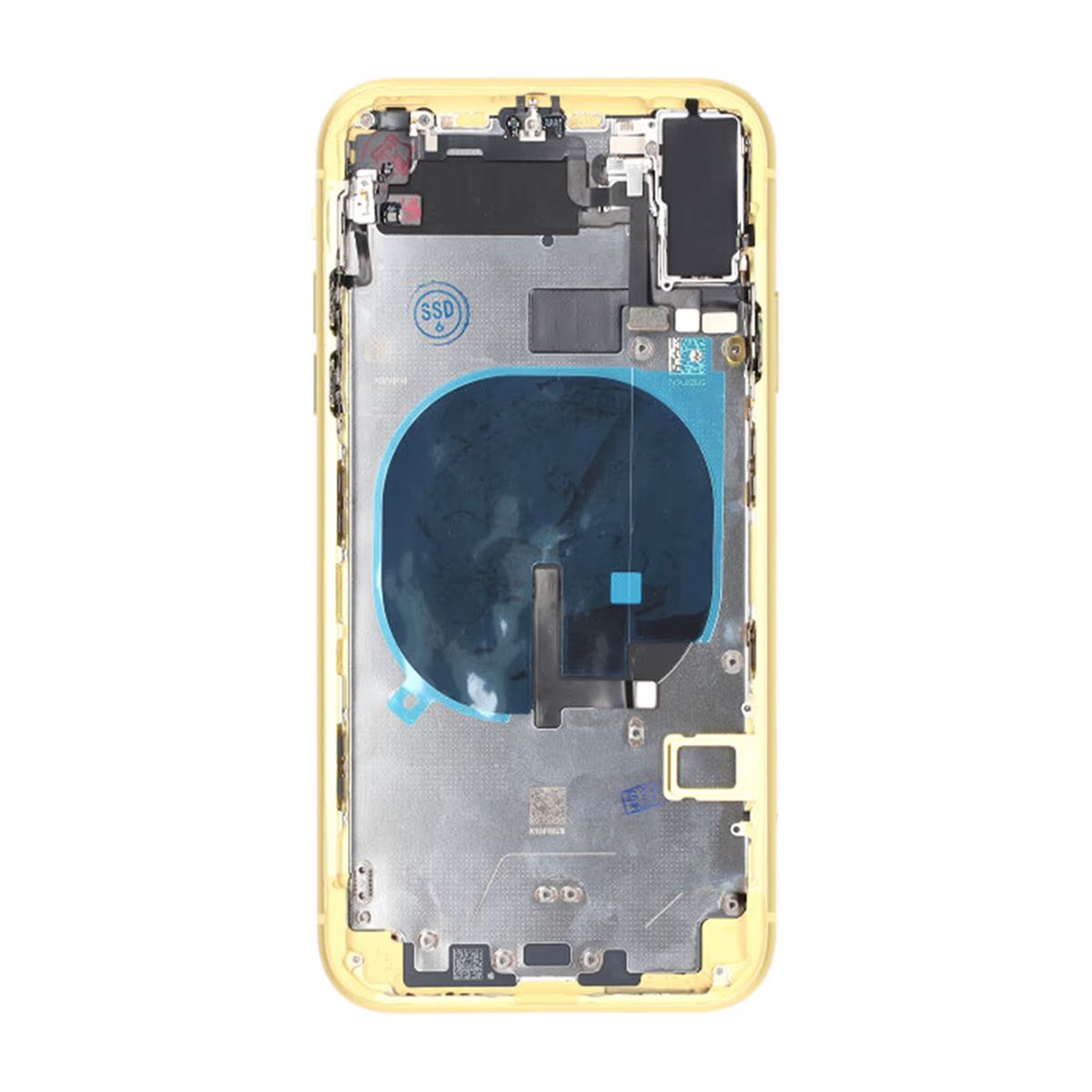 iPhone 11 Baksida med Komplett Ram Premium - Gul