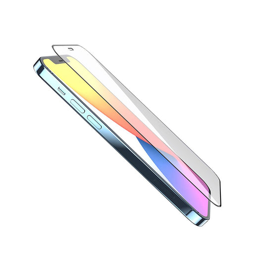 Skärmskydd iPhone 12/12 Pro - 3D Härdat Glas Svart Bulk