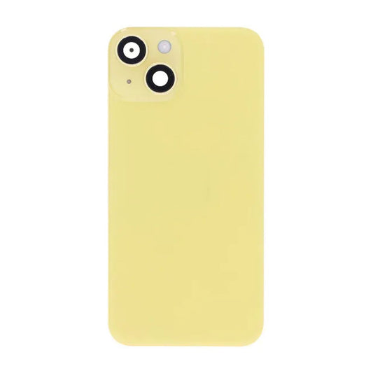 iPhone 14 Back Cover Glass OEM Yellow With Small Parts Magsafe Magnet