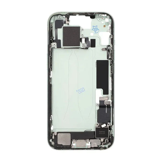Mittenram med smådelar för iPhone 15 - Grön OEM