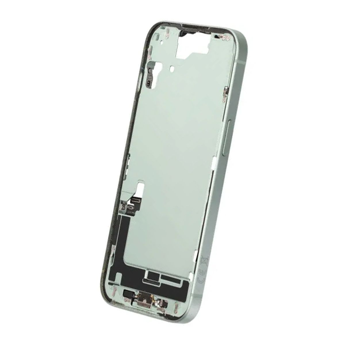 Mittenram med smådelar för iPhone 15 - Grön OEM