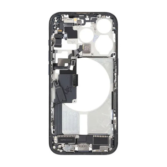 iPhone 15 Pro Back Cover Middle Frame Original Blue With Small Parts