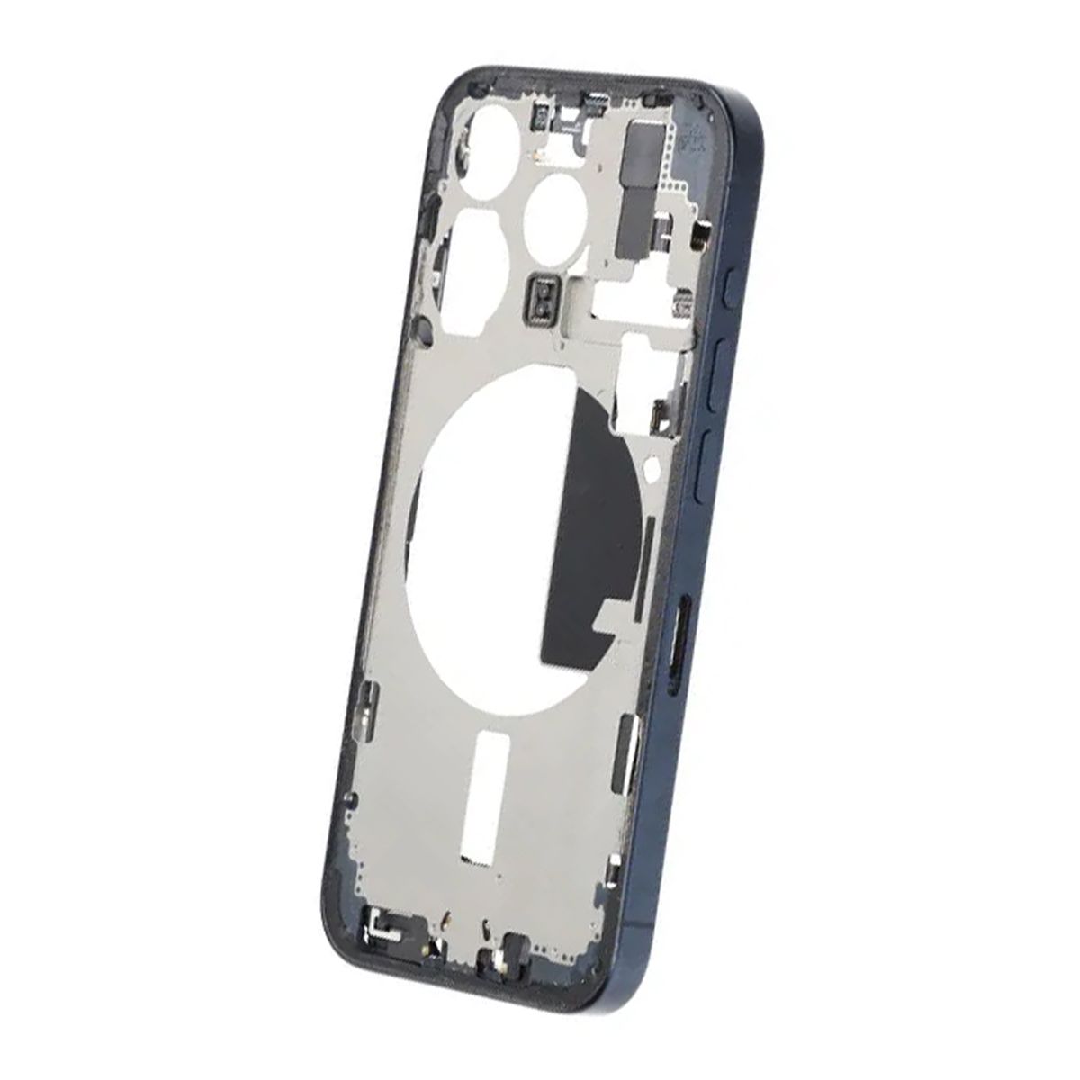 iPhone 15 Pro Back Cover Middle Frame Original Blue With Small Parts