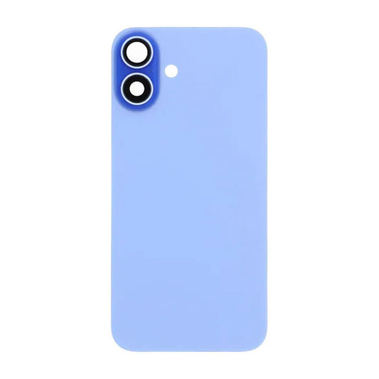iPhone 16 Plus Baksida Glas med Magnet och Kameralins - Blå