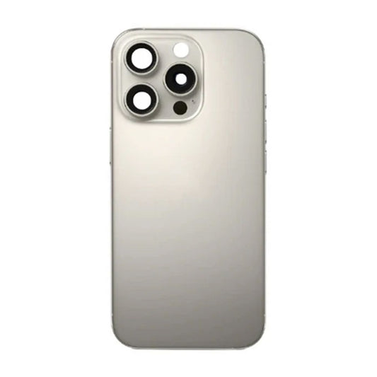 iPhone 16 Pro Baksida Glas med smådelar - Naturlig Titan