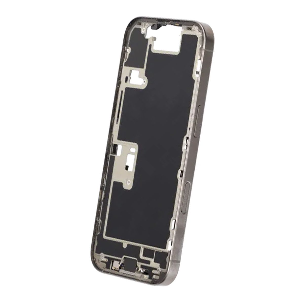 Mittenram med smådelar för iPhone 16 Pro - Naturlig Titan OEM