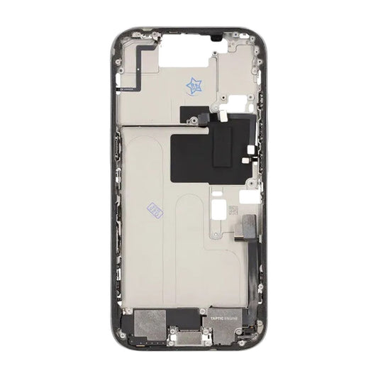 Mittenram med smådelar för iPhone 16 Pro - Vitt Titan OEM