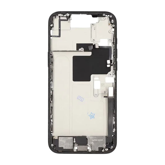 Mittenram med smådelar för iPhone 16 Pro Max - Svart Titan OEM