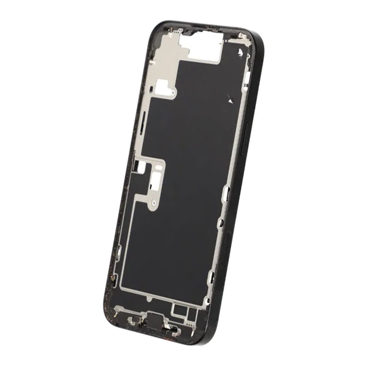 Mittenram med smådelar för iPhone 16 Pro Max - Svart Titan OEM