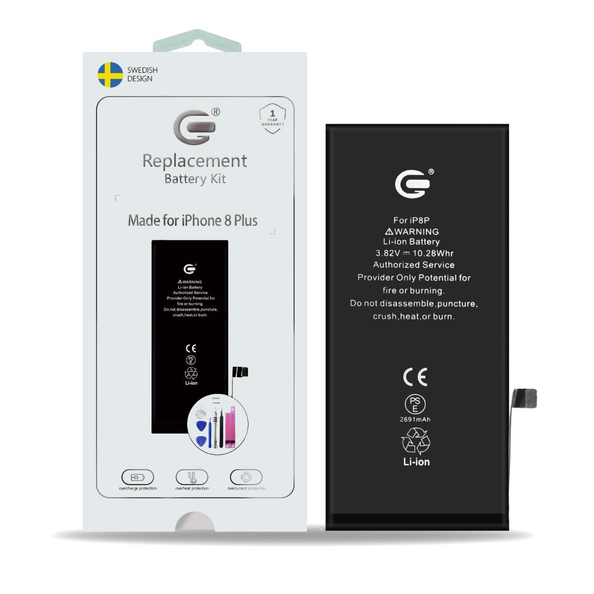 iPhone 8 Plus Batteri Kit