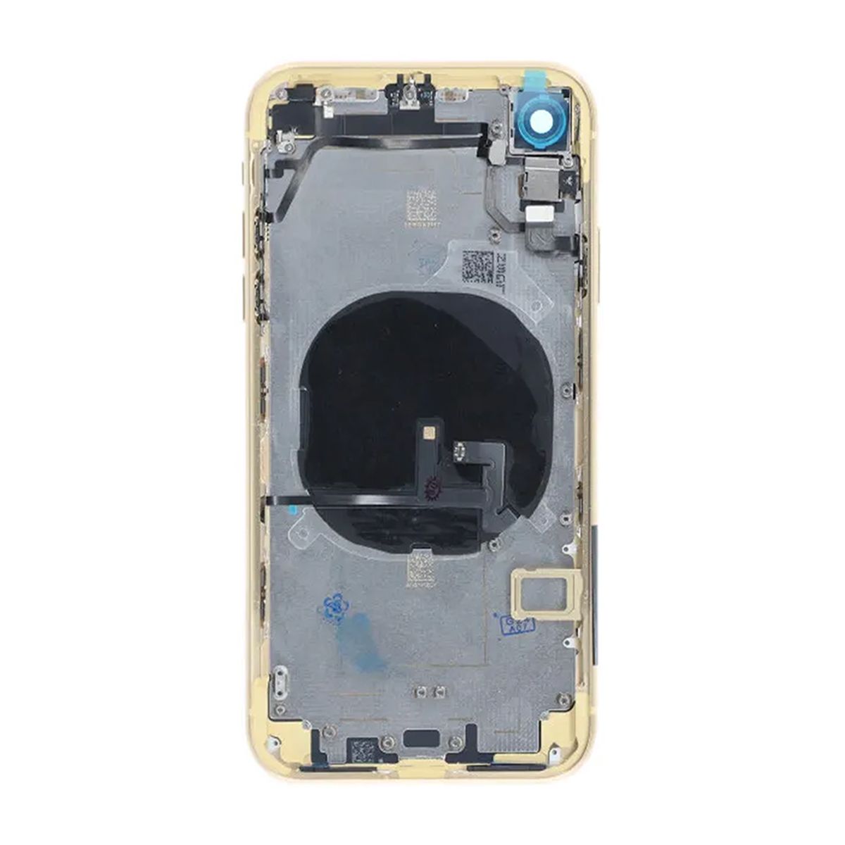 iPhone XR Back Cover Complete OEM Yellow With Small Parts