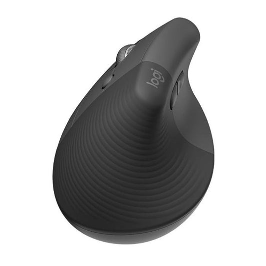 Logitech Lift for Business LeftHanded Vertical Ergonomic Wireless Mouse Bluetooth, 6 Buttons Graphite