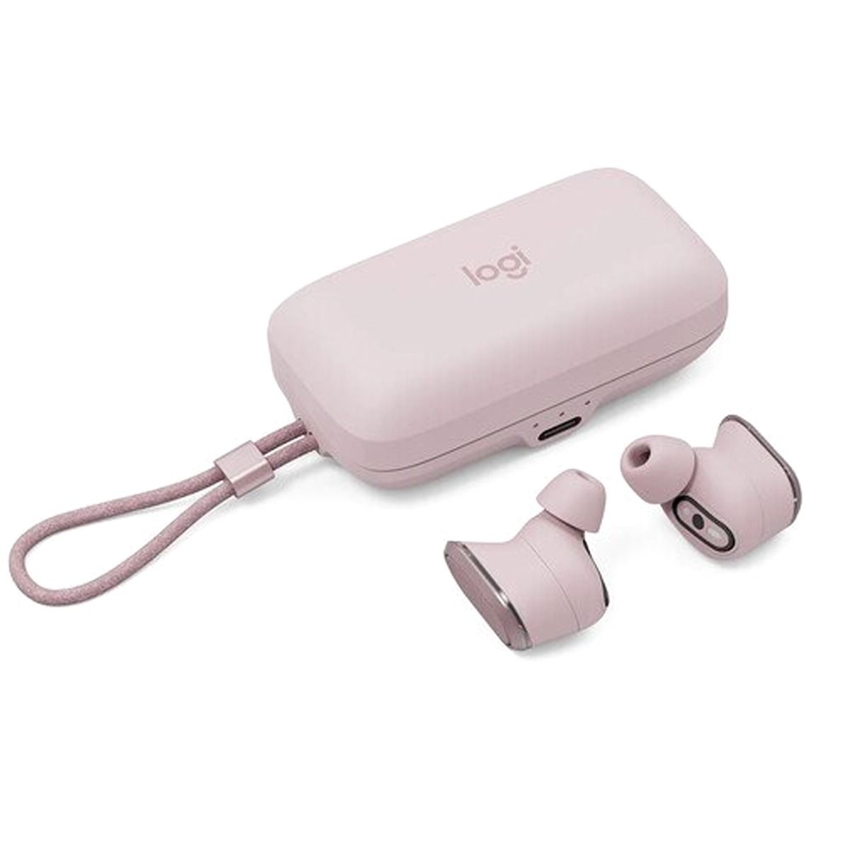 Logitech Zone True Wireless InEar Headphones with Active Noise Cancellation ANC Rose