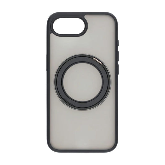 Matte case 360 rotating bracket Mobile Phone Case For iPhone 16E Black