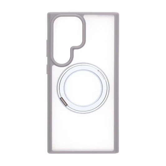 Matte case 360 rotating bracket Mobile Phone Case For Samsung S23 Ultra grey