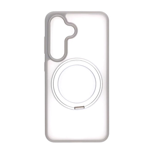 Matte case 360 rotating bracket Mobile Phone Case For Samsung S25 Plus grey