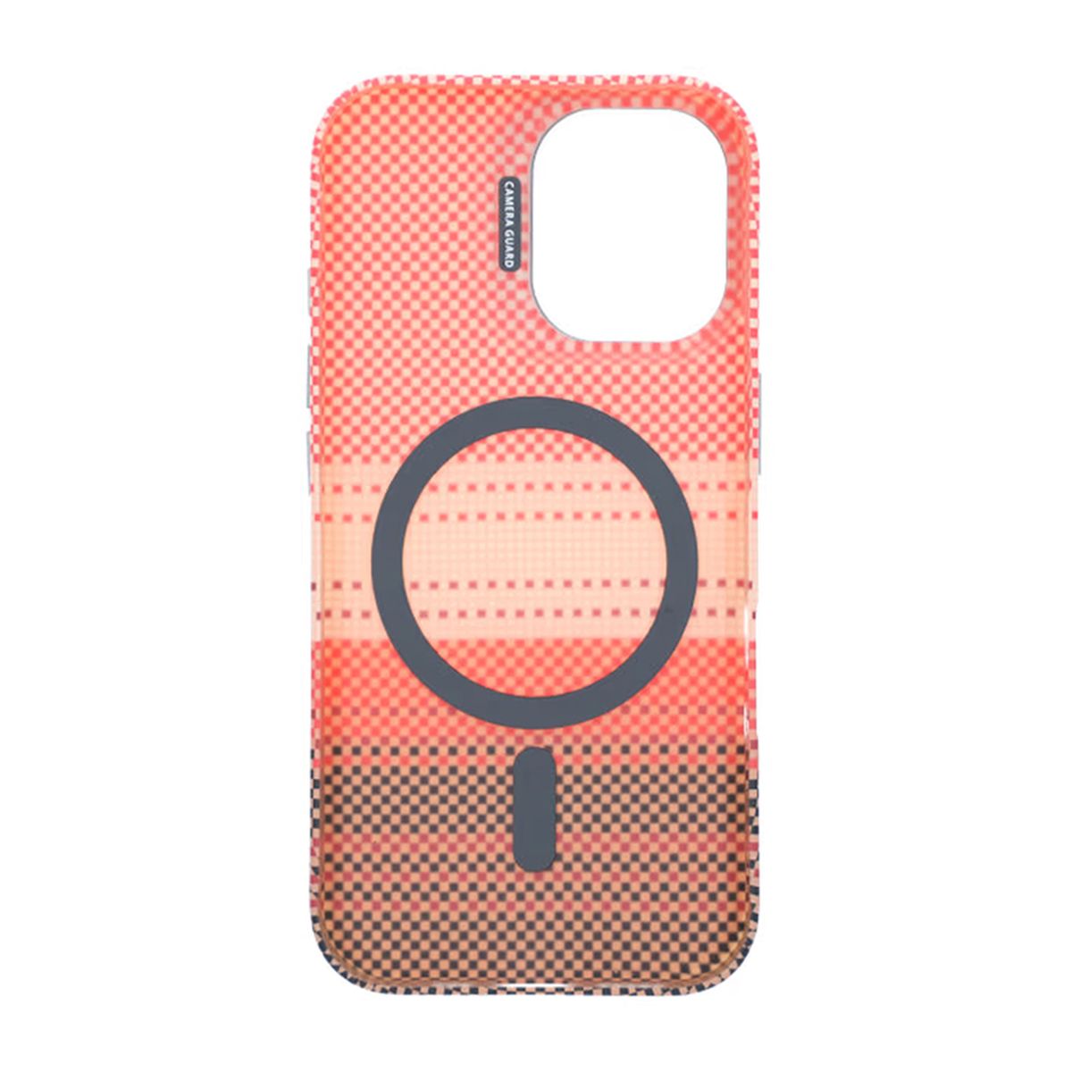 Magsafe Case and Stand for iPhone 16 - Striped Orange