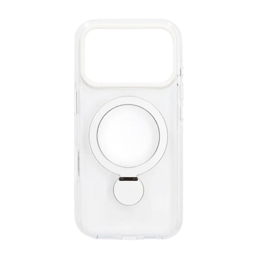 Pindun 360°Rotating Stand Magnetic Case For iPhone 17 Pro Max White