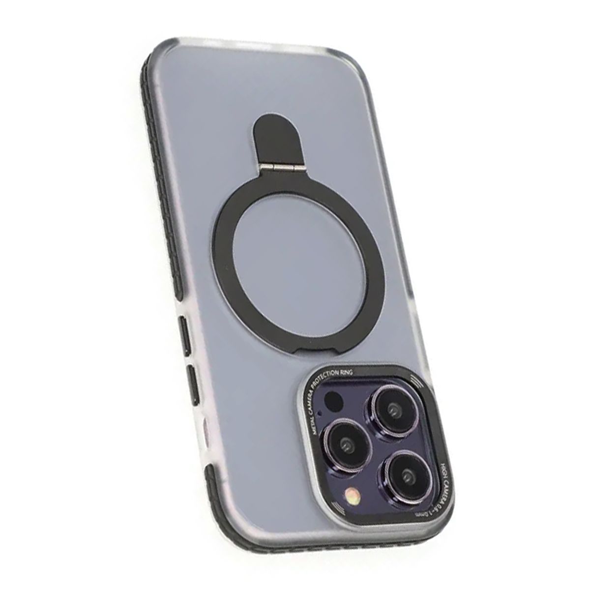 iPhone 15 Pro Max Mobilskal med Magsafe och Stativ - Svart