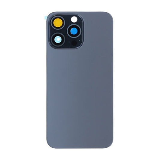 Replacement For iPhone 15 Pro Max Back Glass Panel With Magsafe Magnet-Blue