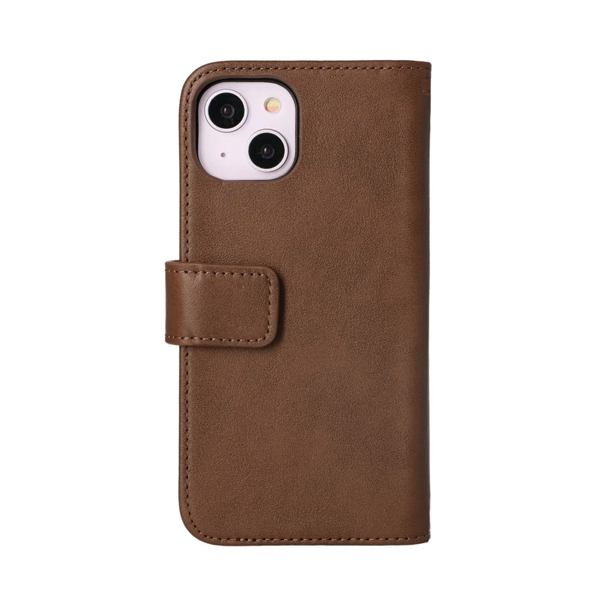 iPhone 14 Plus Plånboksfodral Läder Rvelon - Brun