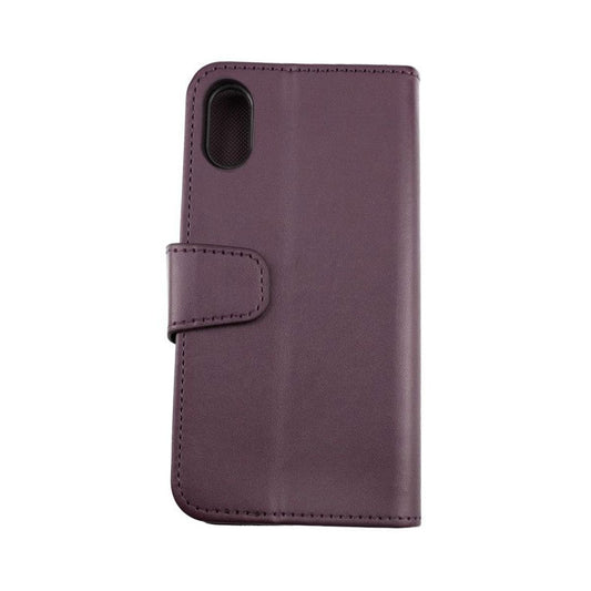 iPhone X/XS Plånboksfodral Extra Kortfack Rvelon - Mörklila
