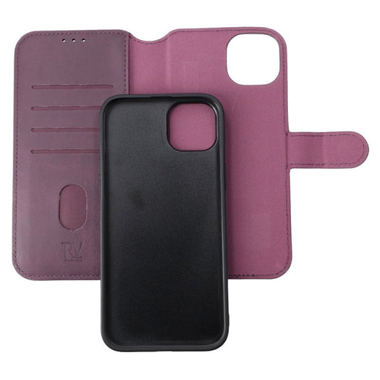 iPhone 15 Plus Plånboksfodral Magnet Rvelon - Lila