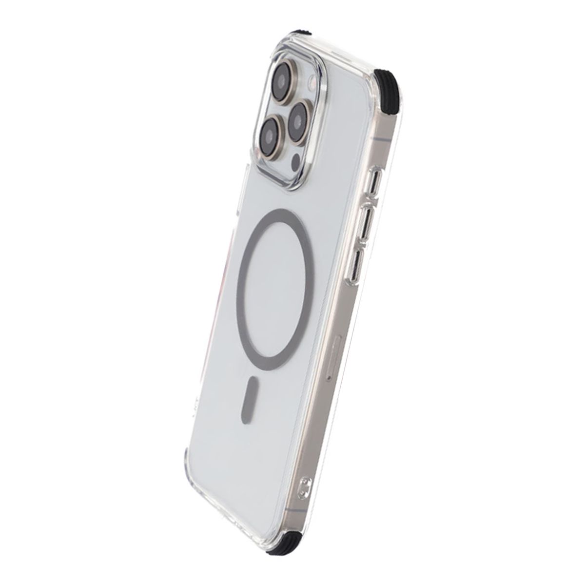 iPhone 15 Pro Max Rvelon Mobilskal Magnet med Kantskydd - Svart