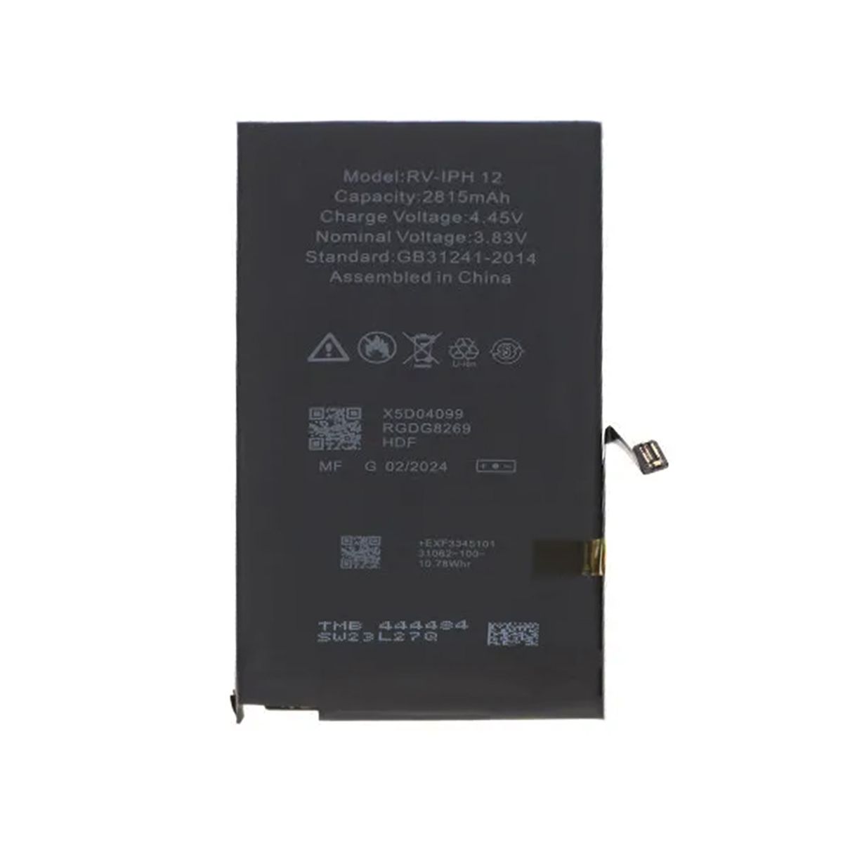 iPhone 12 Battery 2815mAh No Programming, 100% Health