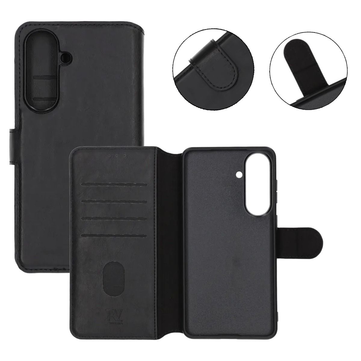 Rvelon Magnetic Wallet Case Samsung Galaxy S26 Plus Black